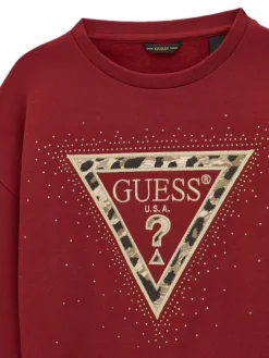 Guess Bluza J6BQ07 K6093 Bordowy Regular Fit