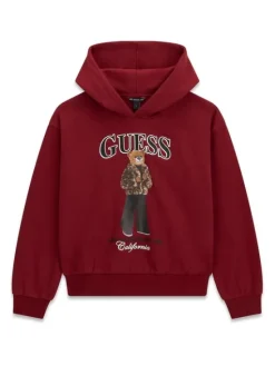 Guess Bluza J6BQ03 K6086 Bordowy Regular Fit