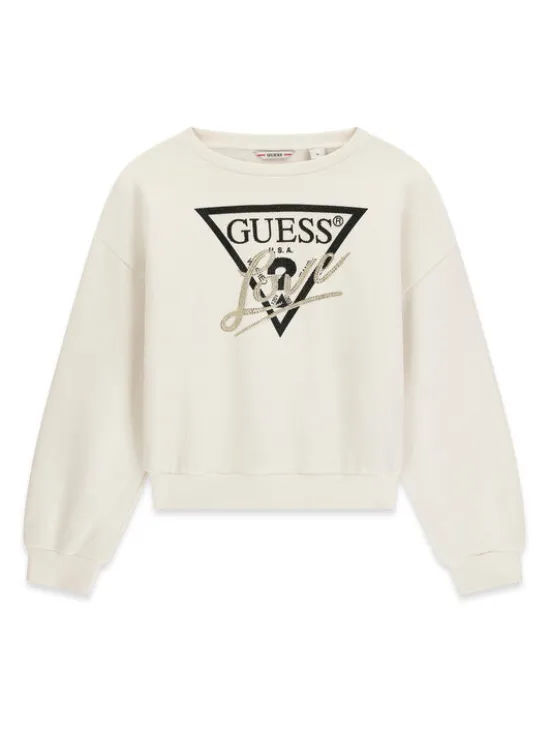 Guess Bluza J6BQ20 K8007 Kremowy Regular Fit