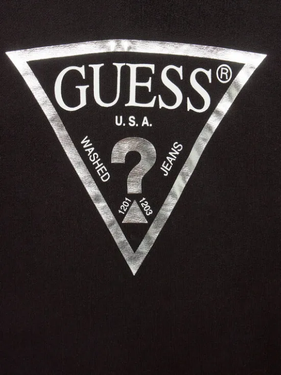 Guess Bluza J83Q14 KAUG0 Czarny Regular Fit