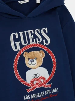 Guess Bluza J6RQ05 KAD74 Granatowy Regular Fit