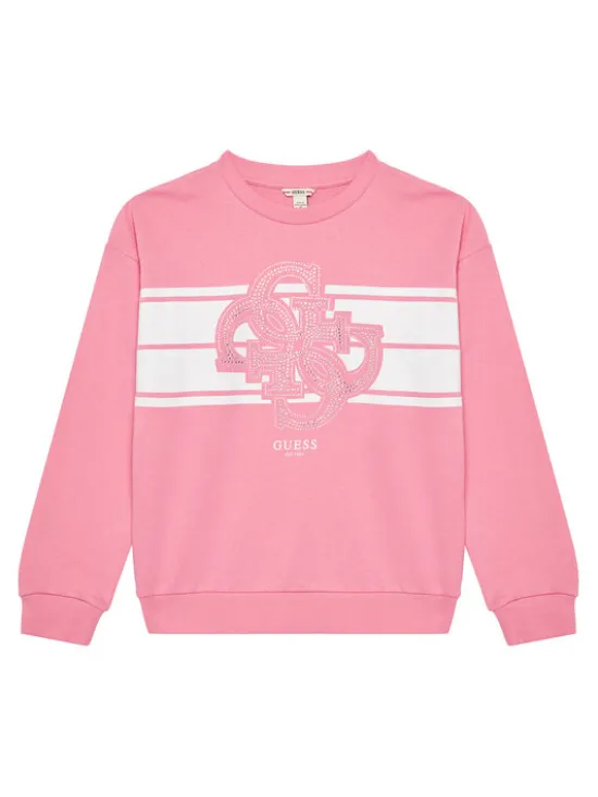 Guess Bluza J5YQ01 KA6R4 Różowy Regular Fit