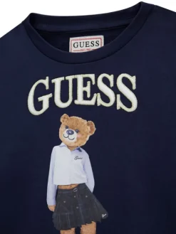 Guess Bluza J6YQ01 K4419 Granatowy Regular Fit