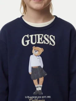 Guess Bluza J6YQ01 K4419 Granatowy Regular Fit