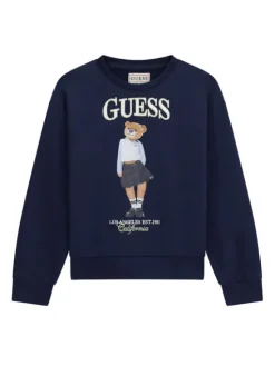 Guess Bluza J6YQ01 K4419 Granatowy Regular Fit