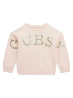 Guess Bluza K5BQ04 KAD74 Różowy Regular Fit