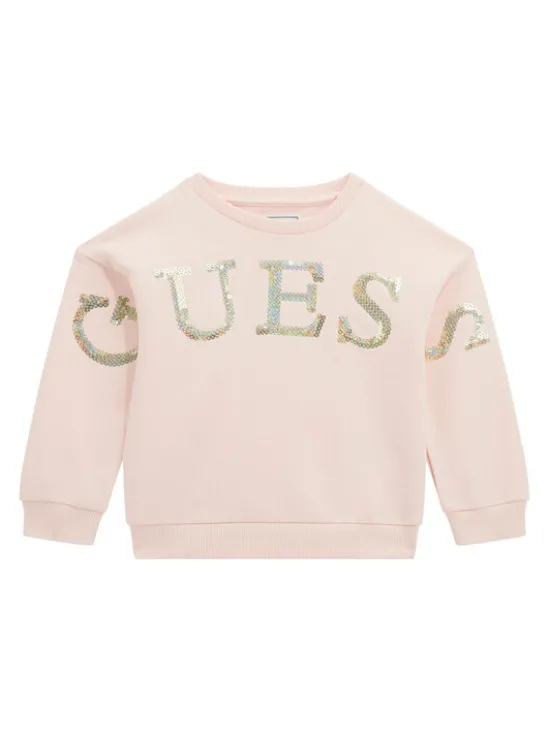 Guess Bluza K5BQ04 KAD74 Różowy Regular Fit