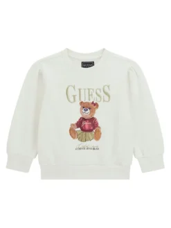 Guess Bluza K5BQ00 KAX74 Écru Regular Fit