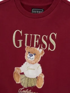 Guess Bluza K5BQ00 KAX74 Czerwony Regular Fit
