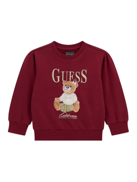 Guess Bluza K5BQ00 KAX74 Czerwony Regular Fit