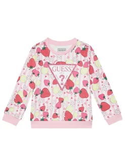 Guess Bluza K6GQ00 KA6R4 Różowy Regular Fit