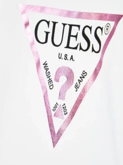 Guess Bluza K74Q12 KAUG0 Biały Regular Fit
