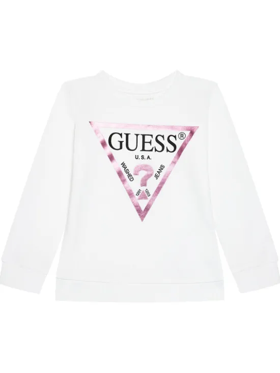 Guess Bluza K74Q12 KAUG0 Biały Regular Fit