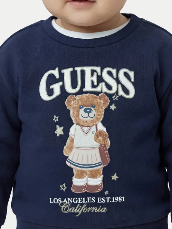 Guess Bluza K6YQ05 K4422 Granatowy Regular Fit