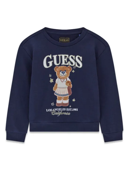 Guess Bluza K6YQ05 K4422 Granatowy Regular Fit