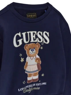 Guess Bluza K6YQ05 K4422 Granatowy Regular Fit