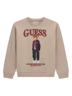 Guess Bluza L6BQ14 K6130 Beżowy Regular Fit