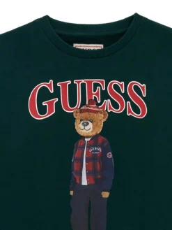 Guess Bluza L6BQ14 K6130 Zielony Regular Fit