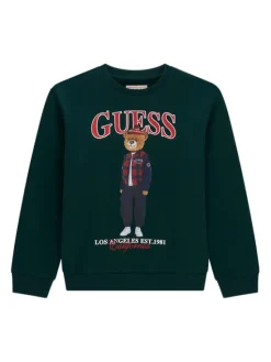 Guess Bluza L6BQ14 K6130 Zielony Regular Fit