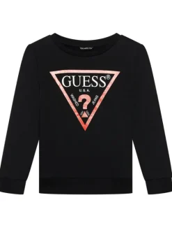 Guess Bluza L73Q09 KAUG0 Czarny Regular Fit