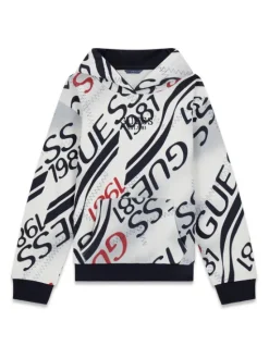 Guess Bluza L6RQ00 KA6R4 Biały Regular Fit