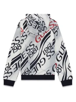 Guess Bluza L6RQ00 KA6R4 Biały Regular Fit