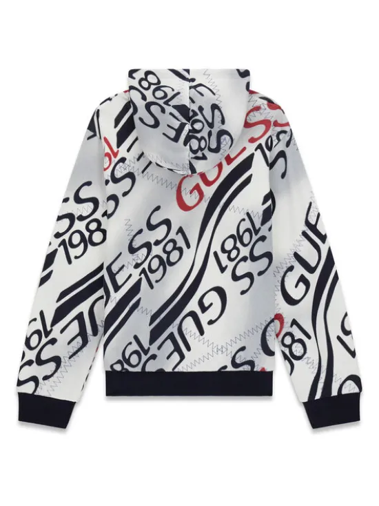 Guess Bluza L6RQ00 KA6R4 Biały Regular Fit