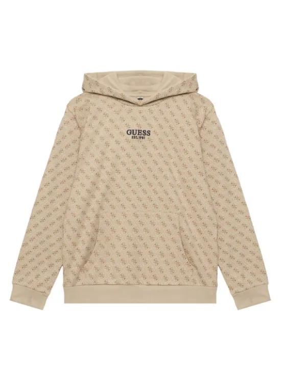 Guess Bluza L6YQ06 K4046 Beżowy Regular Fit