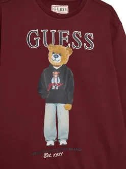 Guess Bluza L6YQ07 K4049 Bordowy Regular Fit
