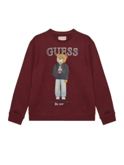 Guess Bluza L6YQ07 K4049 Bordowy Regular Fit
