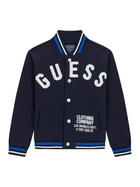 Guess Bluza L6YQ03 K4013 Granatowy Regular Fit