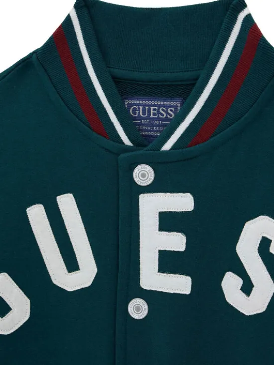 Guess Bluza L6YQ03 K4013 Zielony ciemny Regular Fit