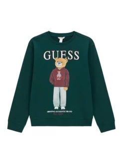 Guess Bluza L6YQ07 K4049 Zielony ciemny Regular Fit