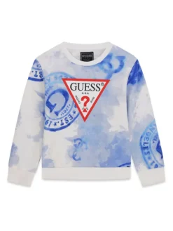 Guess Bluza N6GQ00 KA6R4 Niebieski Regular Fit
