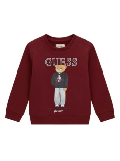 Guess Bluza N6YQ05 K4096 Bordowy Regular Fit