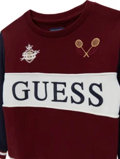 Guess Bluza N6YQ08 K4101 Bordowy Regular Fit