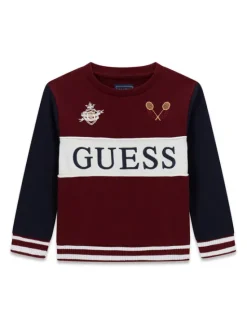 Guess Bluza N6YQ08 K4101 Bordowy Regular Fit