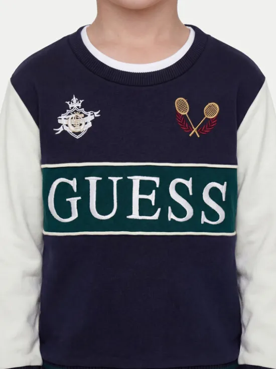 Guess Bluza N6YQ08 K4101 Granatowy Regular Fit