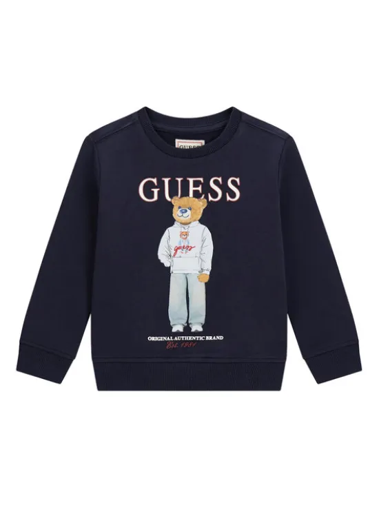 Guess Bluza N6YQ05 K4096 Granatowy Regular Fit
