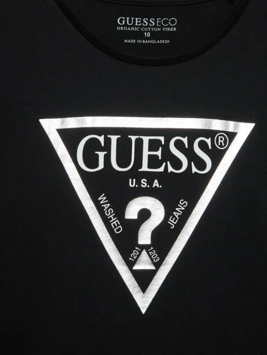 Guess Bluzka J84I36 K8HM0 Czarny Regular Fit