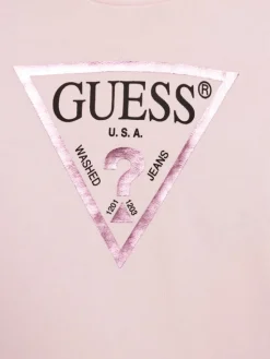 Guess Bluzka J74Q10 KAUG0 Różowy Regular Fit