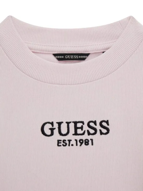 Guess Bluzka J4YI49 KBZP4 Różowy Regular Fit