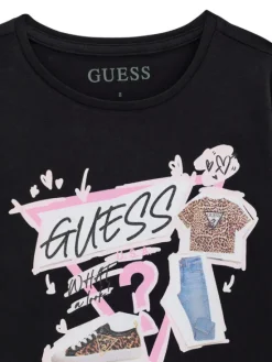 Guess Bluzka J6YI01 K3664 Czarny Regular Fit