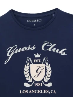 Guess Bluzka J6YI21 K3747 Granatowy Regular Fit