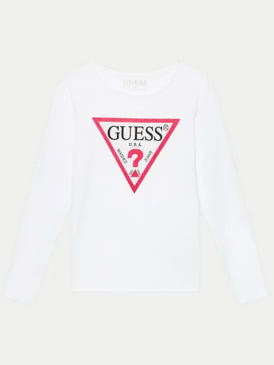 Guess Bluzka J2YI50 K6YW1 Biały Regular Fit