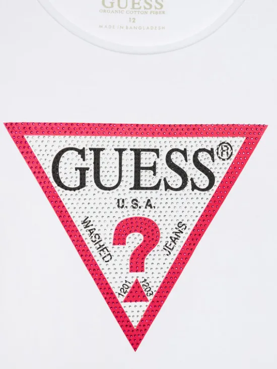 Guess Bluzka J2YI50 K6YW1 Biały Regular Fit