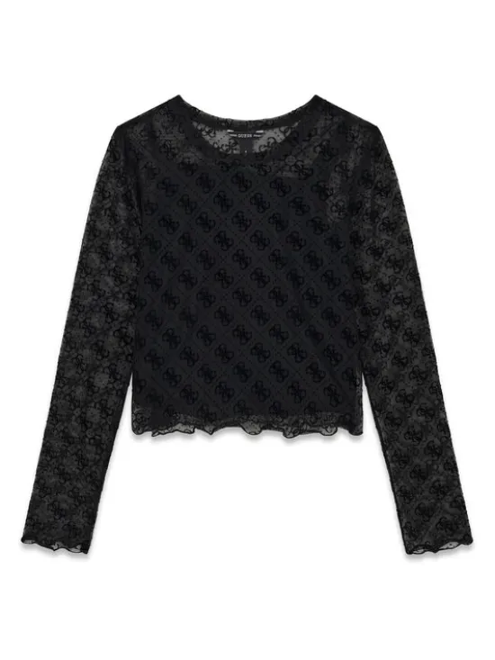 Guess Bluzka J6YP02 K3743 Czarny Regular Fit