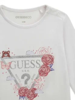Guess Bluzka K6YI24 K3732 Biały Regular Fit