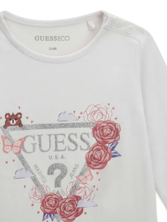 Guess Bluzka K6YI24 K3732 Biały Regular Fit