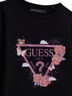 Guess Bluzka K6YI24 K3732 Czarny Regular Fit